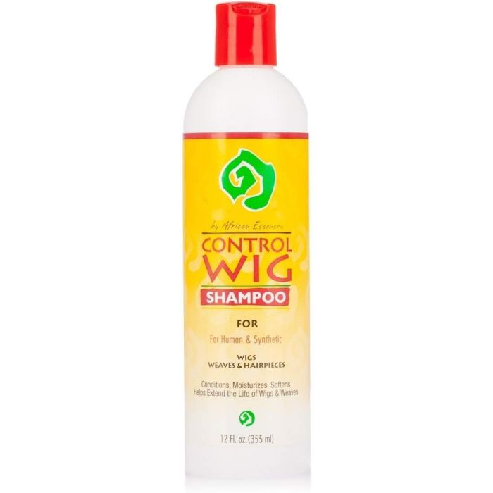 African Essence Control Wig Shampoo for Human & Synthetic Hair - 12 Oz