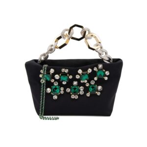 Gedebe Jessye Satin Bag with Crystal