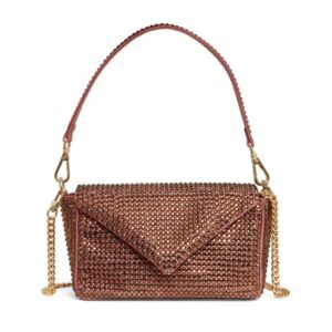 Gedebe My Love Embellished Shoulder Bag - Choco