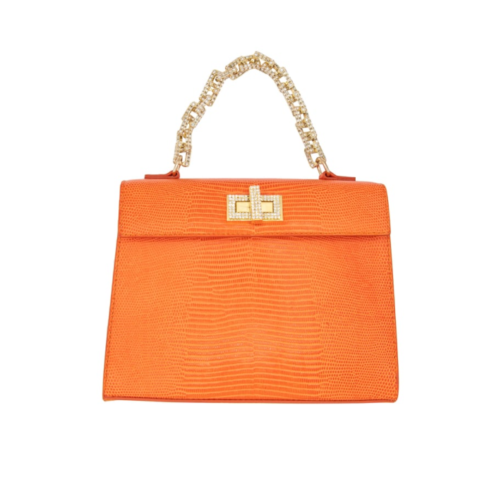 Gedebe Sophie Printed Lizard Afro-Orange