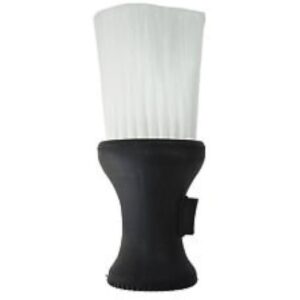 Brittny Powder Neck Duster Refillable Powder Brush, White Black