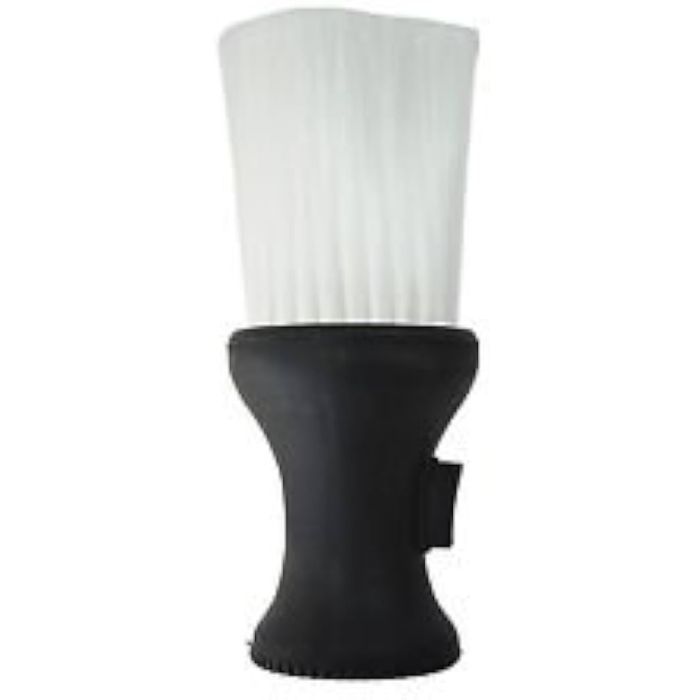 Brittny Powder Neck Duster Refillable Powder Brush, White Black