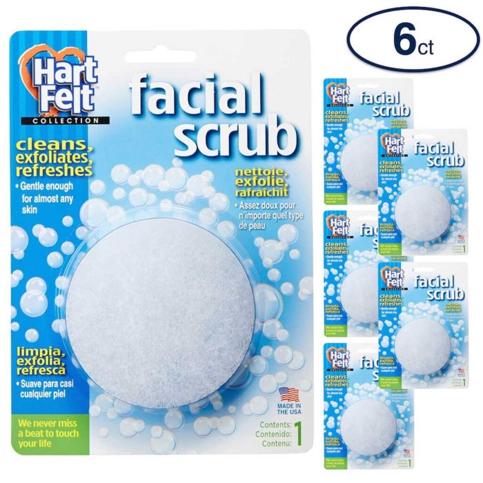 HartFelt Facial Scrub Round Exfoliating Skin Care Sponge Pad
