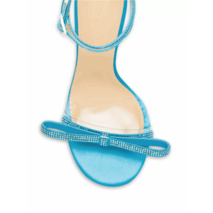 Mach & Mach French Bow Iridescent Sandal Pink