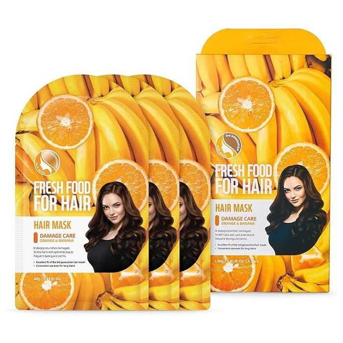 Fresh Food for Hair Mask Deep Moisture - Orange & Banana