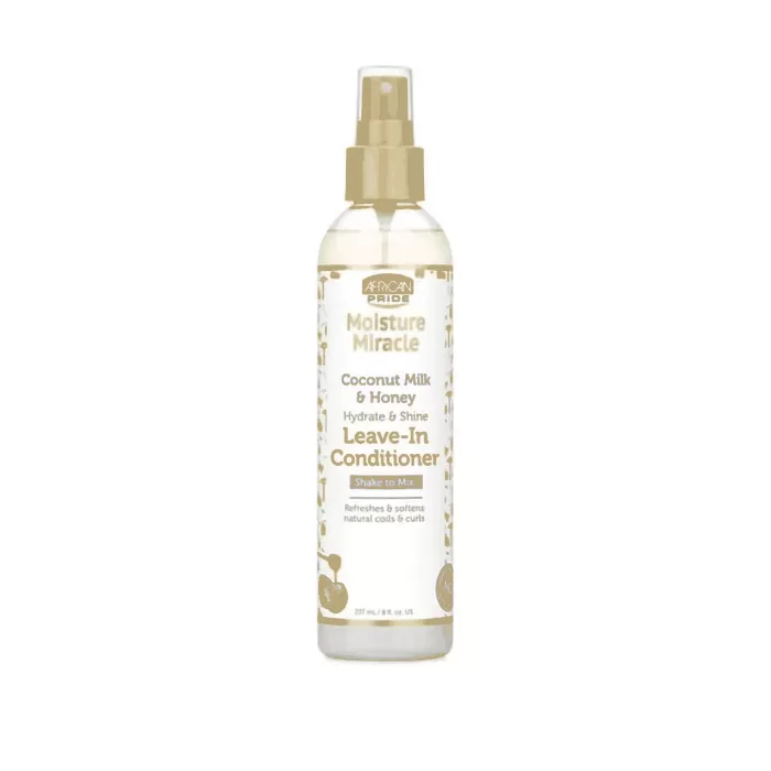 African Pride Moisture Miracle Spray Hydrate & Shine Leave-in Conditioner - 8 Oz