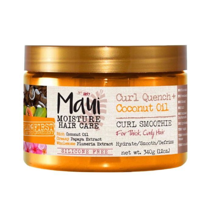 Maui Moisture Curl Quench + Coconut Oil Hydrating Curl Smoothie - 12 Oz