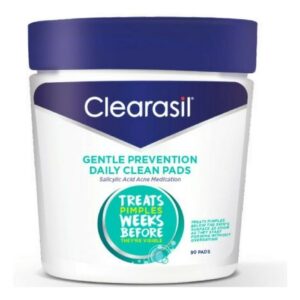 Clearasil Gentle Prevention Daily Clean Pads with Salicylic Acid Acne Medication, 90 CT