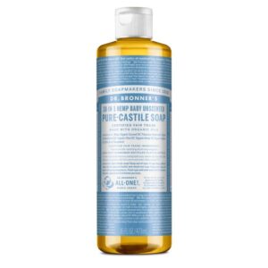 Dr. Bronner's Pure-Castile Liquid Soap, Baby Unscented - 16 Oz