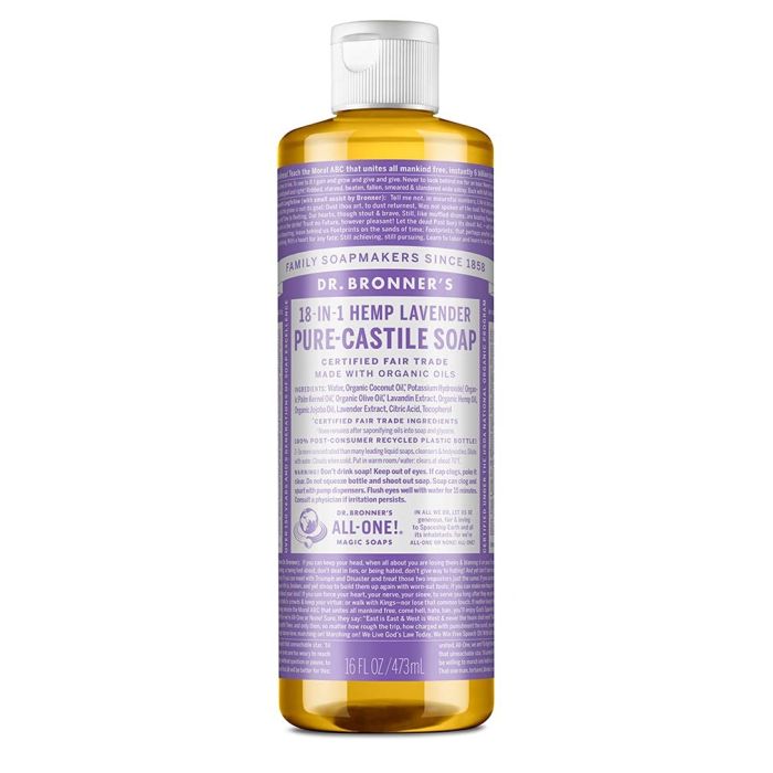 Dr. Bronner's Pure Castile Lavender Liquid Soap - 16 Oz