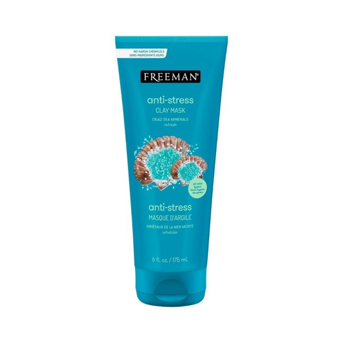 Freeman Dead Sea Minerals Anti-Stress Clay Facial Mask - 6 Oz