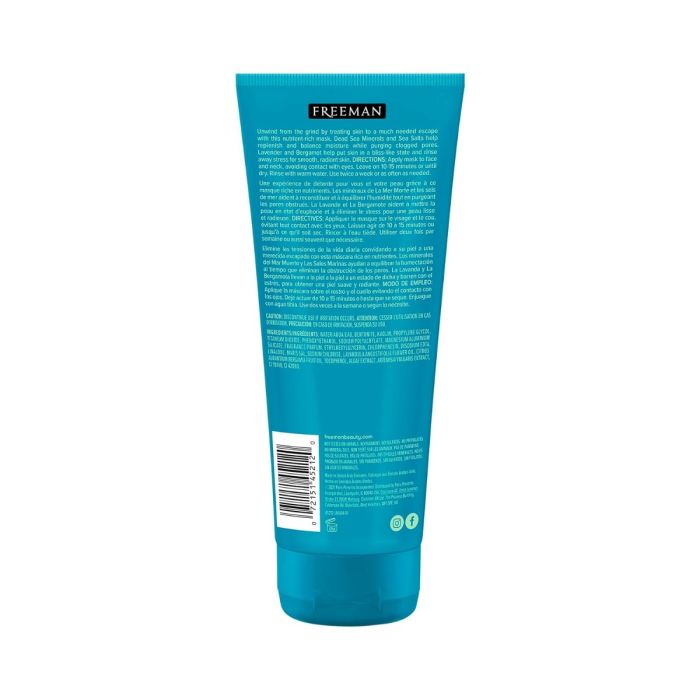 Freeman Dead Sea Minerals Anti-Stress Clay Facial Mask - 6 Oz - Image 2