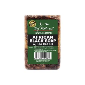 By Nature's African Black Soap With Tea Tree Oil - 3.5 Oz