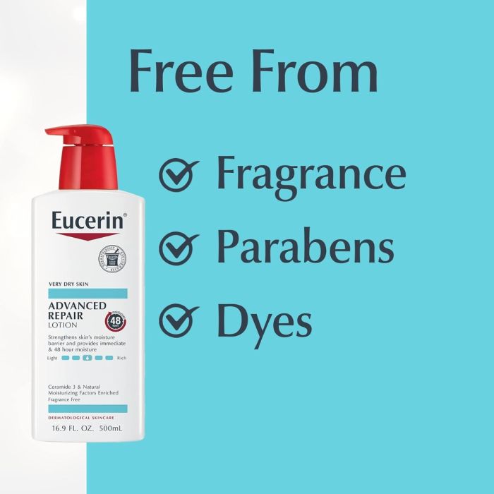 Eucerin Advanced Repair Body Lotion, Pump Bottle - 16.9 Oz - Image 4