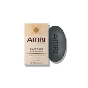 AMBI Black Soap with Shea Butter Bar - 3.5 Oz