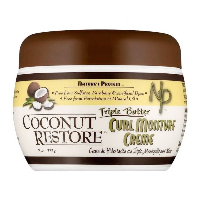 Nature's Protein Coconut Restore Triple Butter Curl Moisture Crème - 8 Oz