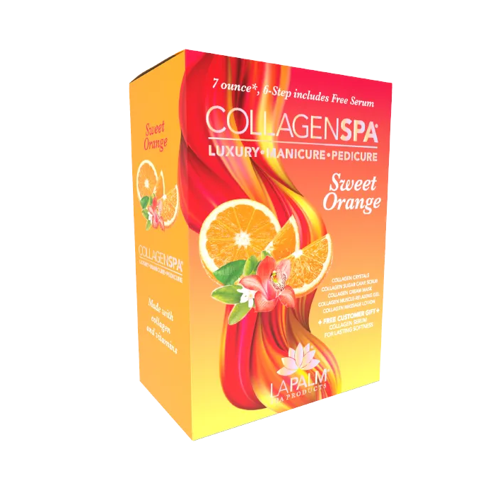 La Palm Collagen SPA Lemongrass Tangerine Zest Disposable Luxury Pedicure Kit