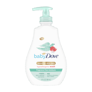 Baby Dove Fragrance Free Sensitive Skin Care Hyboallergenic Wash - 13 Oz