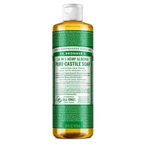 Dr. Bronner's 18 In 1 Hemp Almond Pure-Castile Soap - 16 Oz