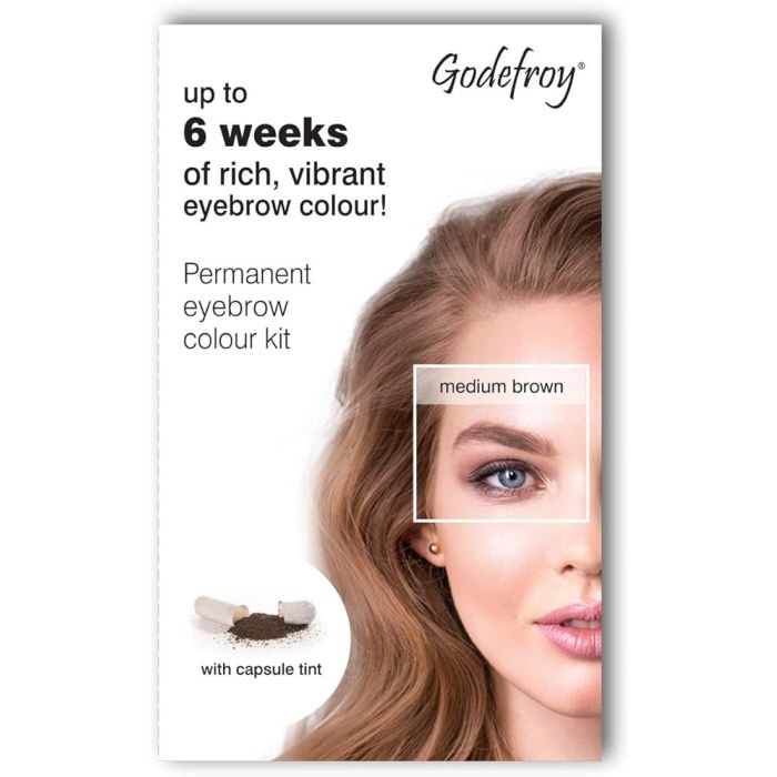 Godefroy Instant Eyebrow Tint Permanent Eyebrow Color - Meduim brown