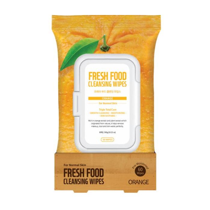 Fresh Food for Skin Cleansing Wipes (Orange) 4PK - 10.22 Oz