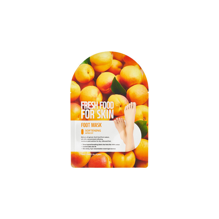 Fresh Food For Skin Foot Mask Softening Apricot - 0.35 Oz