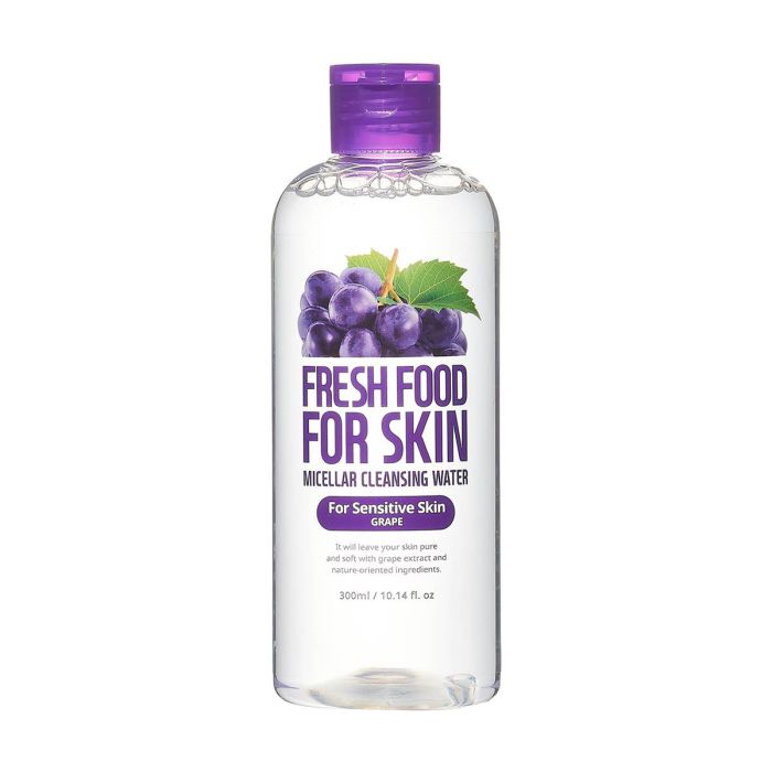 FarmSkin Fresh Food for Skin GRAPE Cleansing Micellar Water - 10.14 Oz