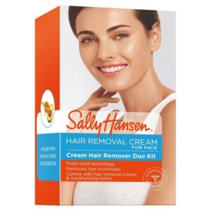 Sally Hansen Creme Hair Remover Duo Kit, for Face - 2.5 Oz