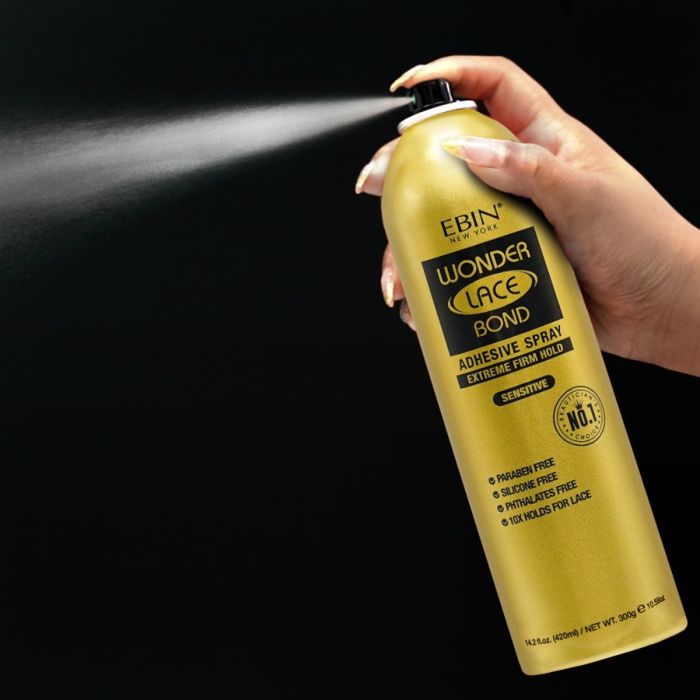 EBIN WONDER LACE BOND WIG ADHESIVE SPRAY - SENSITIVE 6.08 Oz