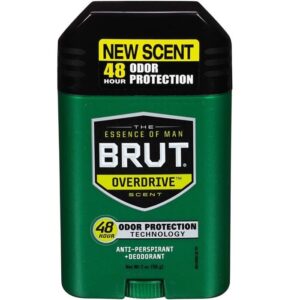 Brut Anti-Perspirant Deodorant, Overdrive - 2 Oz