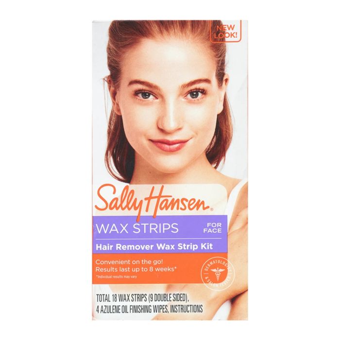 Sally Hansen Hair Remover Wax for Face Body and Bikini - 18 Wax Stripes