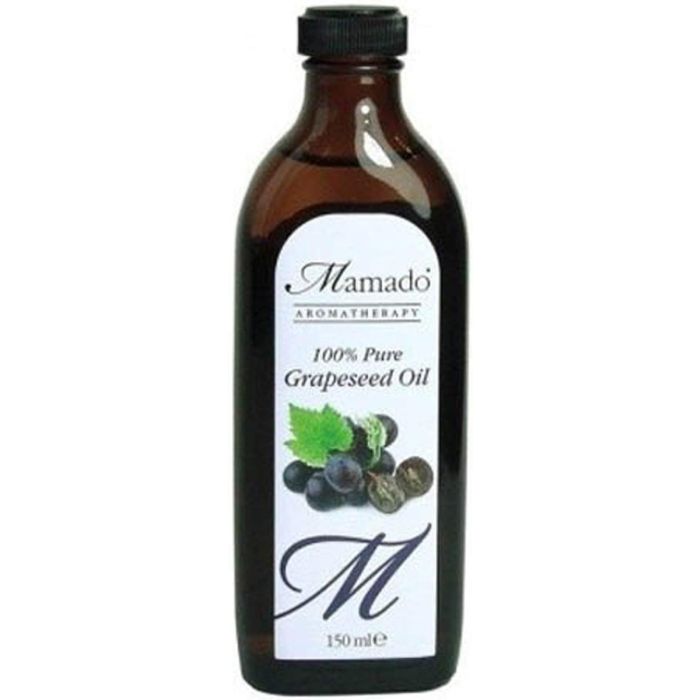 Mamado 100% Pure Grapeseed Oil - Blended with Sweet Almond Oil - 150 ML