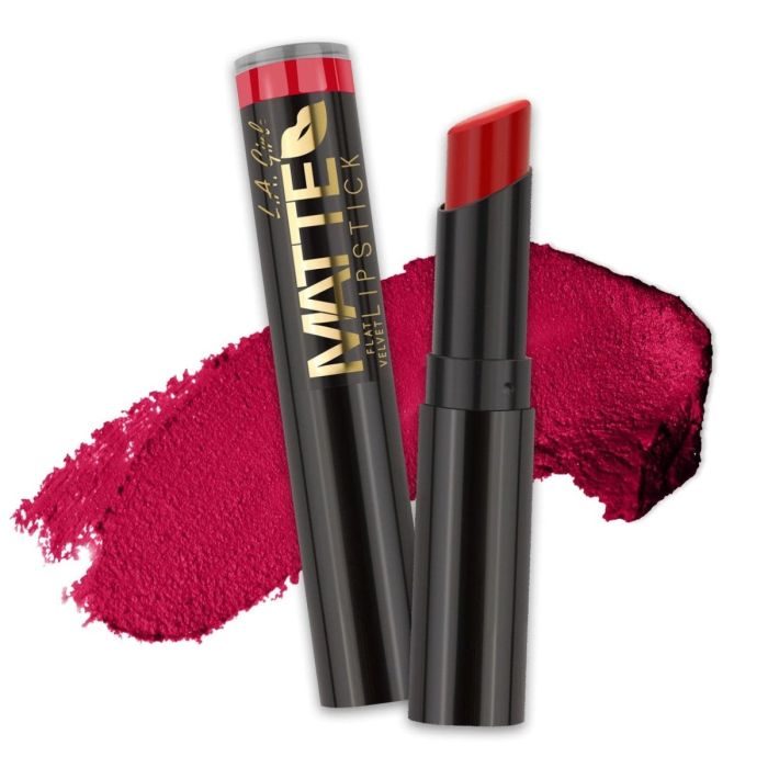 L. A. Girl Matte Flat Velvet Lipstick Stick Bliss - 0.10 Oz