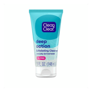 Clean & Clear Oil-Free Deep Action Exfoliating Facial Scrub - 5 Oz