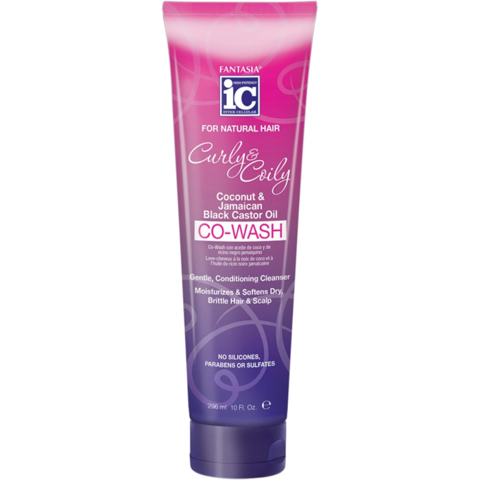 Fantasia IC Curly and Curly Co Wash Coconut and Jamaica Black Castor Oil - 10 Oz