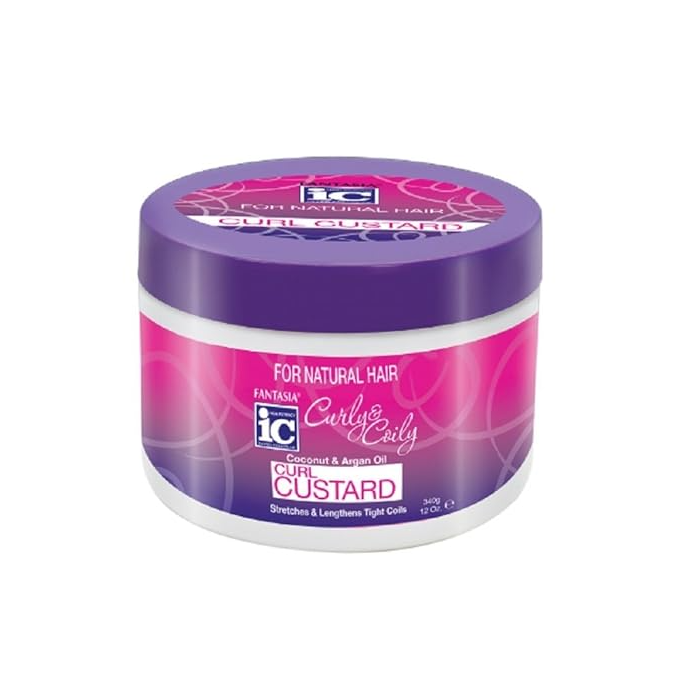Fantasia Curly & Coily Coconut & Argan Oil Curl Custard - 12 Oz