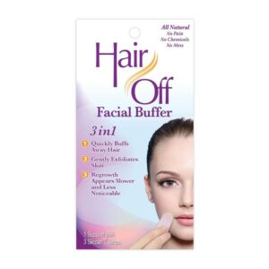 Hair Off Facial Buffer 3in1 Strips