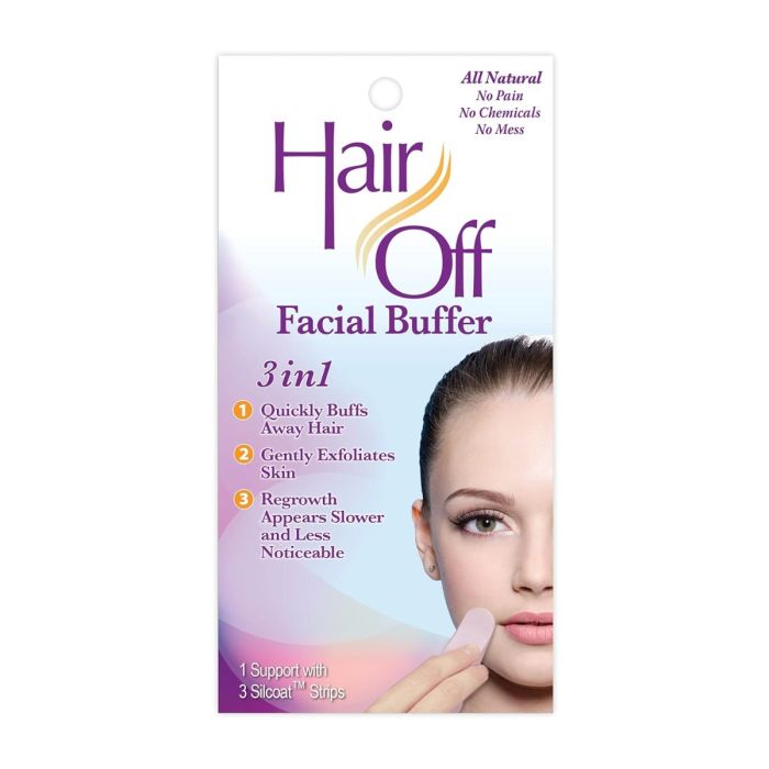 Hair Off Facial Buffer 3in1 Strips