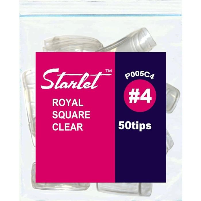 Starlet Royal Square Clear Nail Tips
