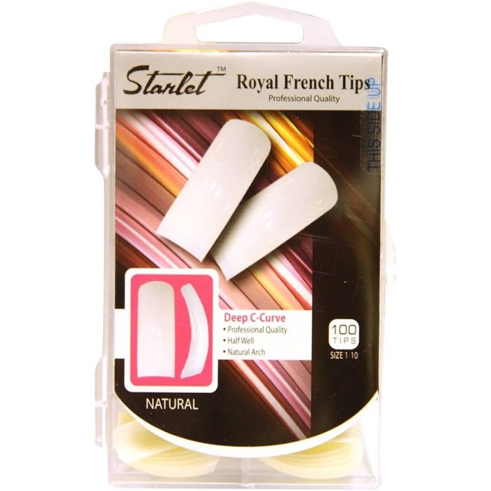 Starlet Royal Salon Natural Nail Tips - 100 TIPS