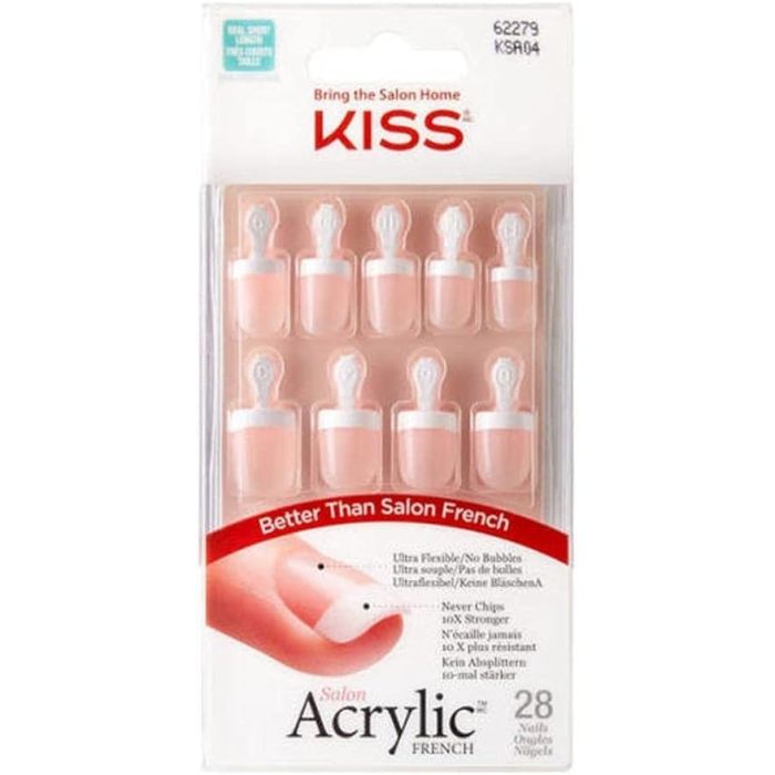 Kiss Salon Acrylic french Nails KSA04
