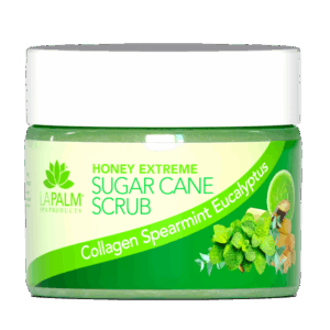 La Palm Honey Extreme Sugar Cane Scrub Collagen Spearmint Eucalyptus - 12 Oz