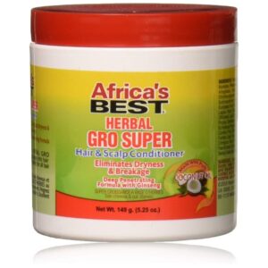 Africa's Best Herbal Gro Super Hair and Scalp Conditioner - 5.25 Oz