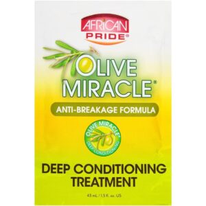 African Pride Olive Miracle Deep Conditioning Treatment - 1.5 Oz