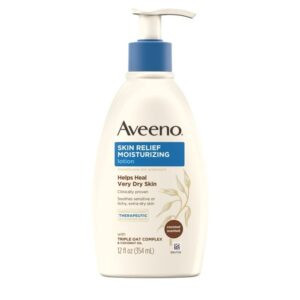 Aveeno Skin Relief Moisturizing Lotion, Triple Oat Complex & Coconut Oil - 12 Oz