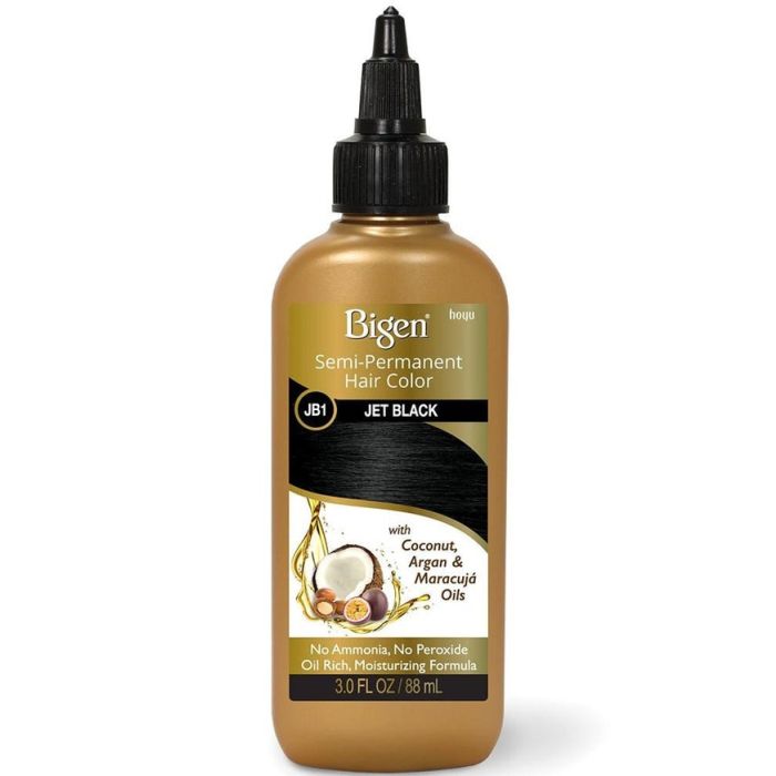 BIGEN Semi-Permanent Hair Color - 3 Oz-JB1 Jet Black