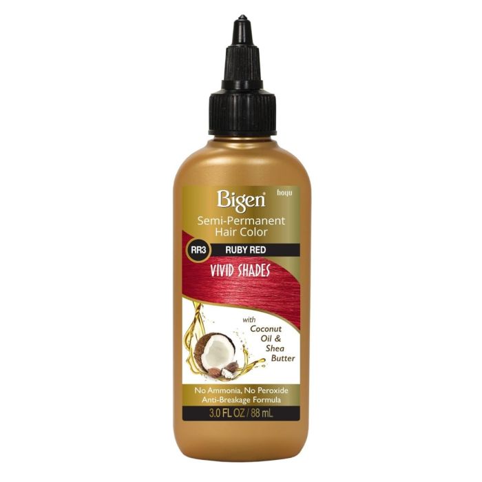 Bigen Vivid Shades Semi-permanent Hair Color-RR3 Ruby Red