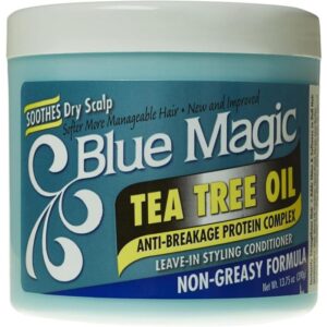 Blue Magic Tea Tree Oil Leave-in Hair Styling Conditioner -13.75 Oz