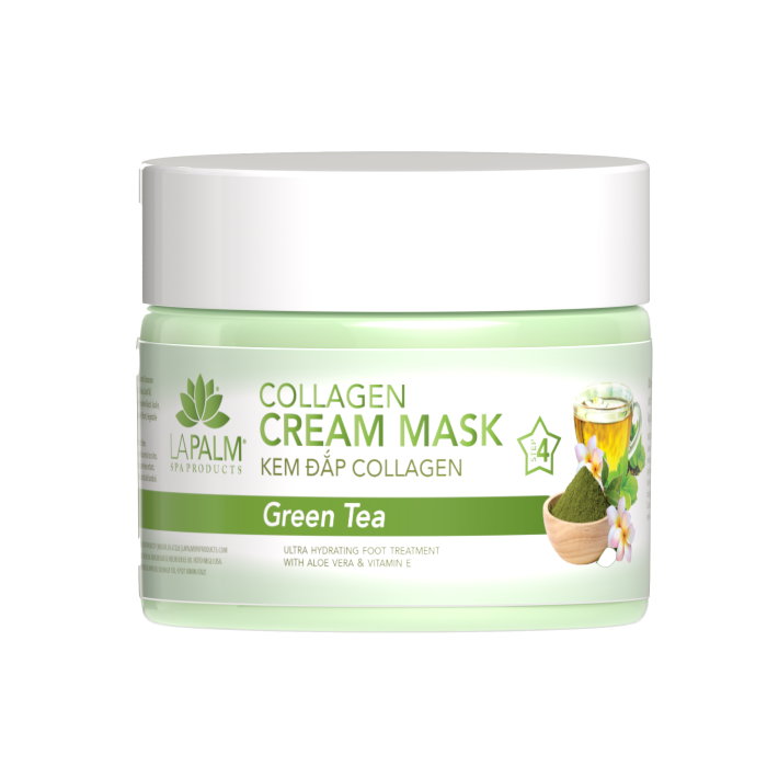 La Palm Collagen Cream Mask Green Tea - 12 Oz