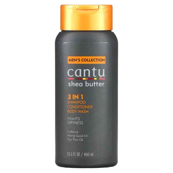 Cantu Men's 3-in-1 Shampoo, Conditioner and Bodywash - 13.5 Oz